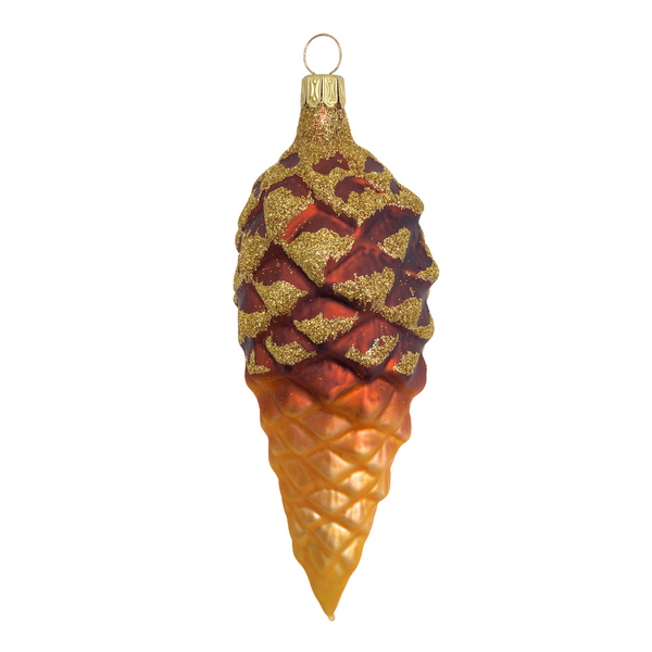 Pinecone, Large, Gold and Brown Ornament by Old German Christmas