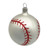 Baseball with Red Glittered Stitching, Ornament by Old German Christmas