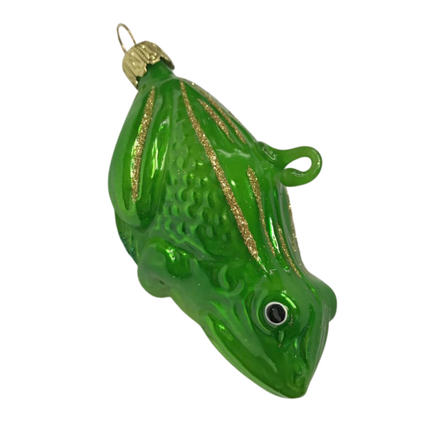 Leaf Frog Ornament by Old German Christmas