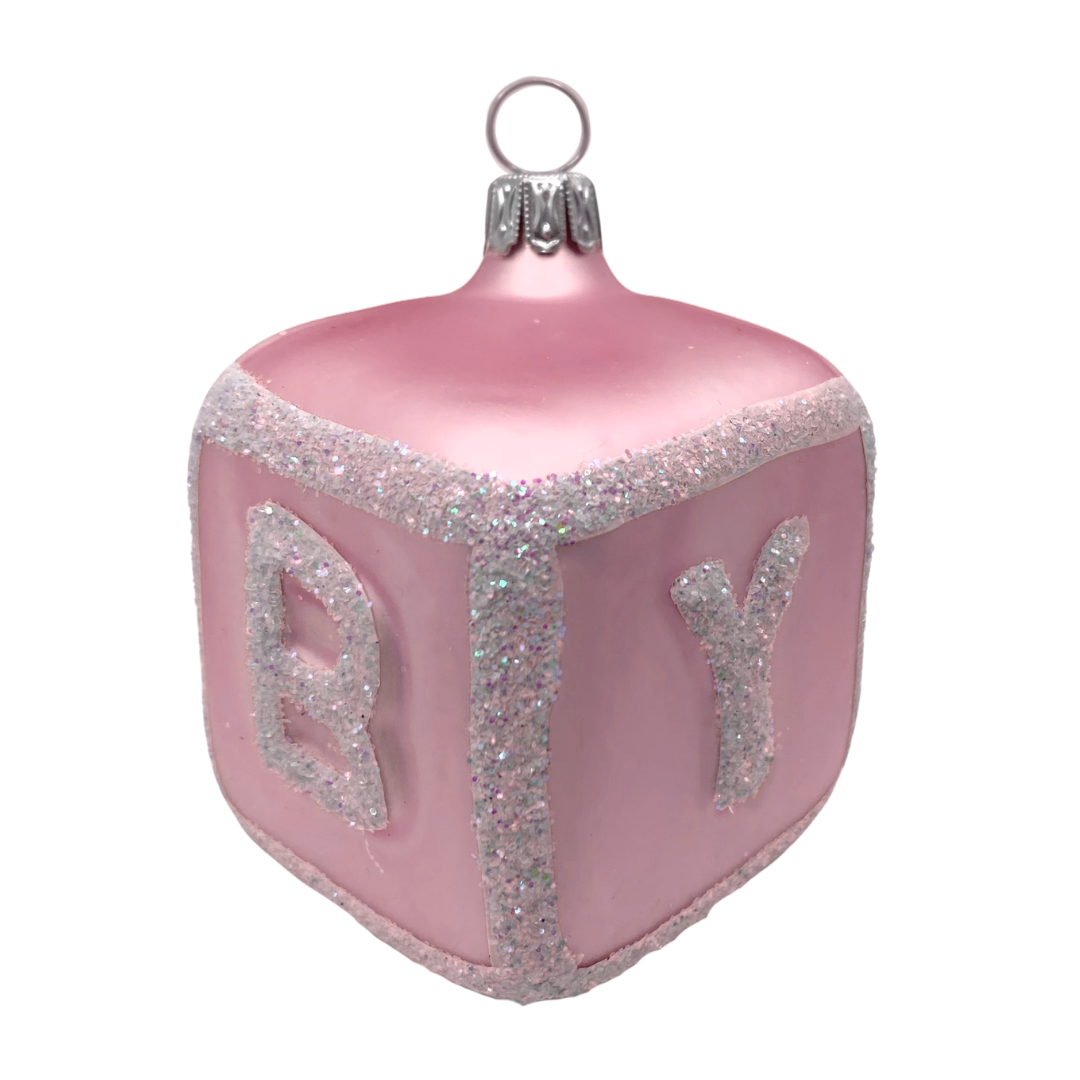 Baby's 1st block, pink by Old German Christmas