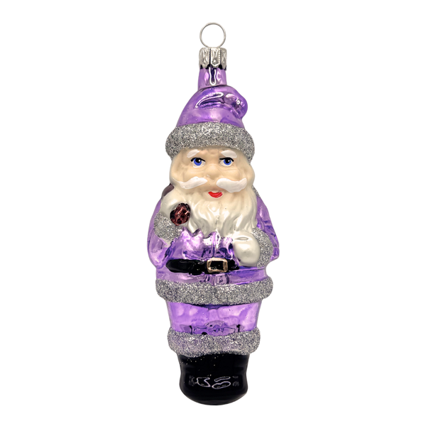 Long Body Santa, purple by Old German Christmas