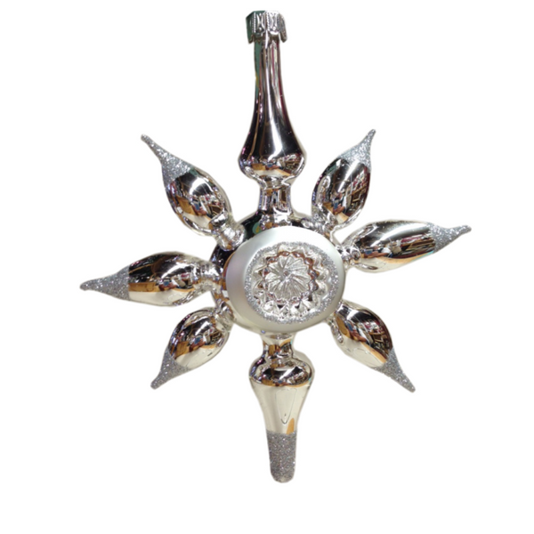 Star, Nostalgia Charm, Silver Ornament by Glas Bartholmes