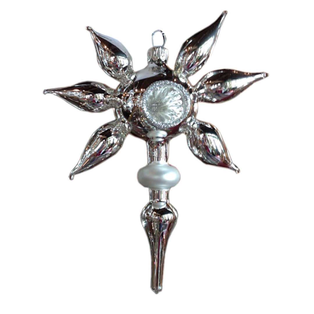 Hanging Star Top, Nostalgia Charm, Silver Ornament by Glas Bartholmes
