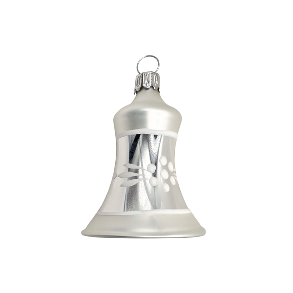 silver Nostalgia Charm Bell Ornament by Glas Bartholmes