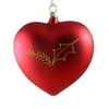 Heart with Advent Décor, red by Glas Bartholmes
