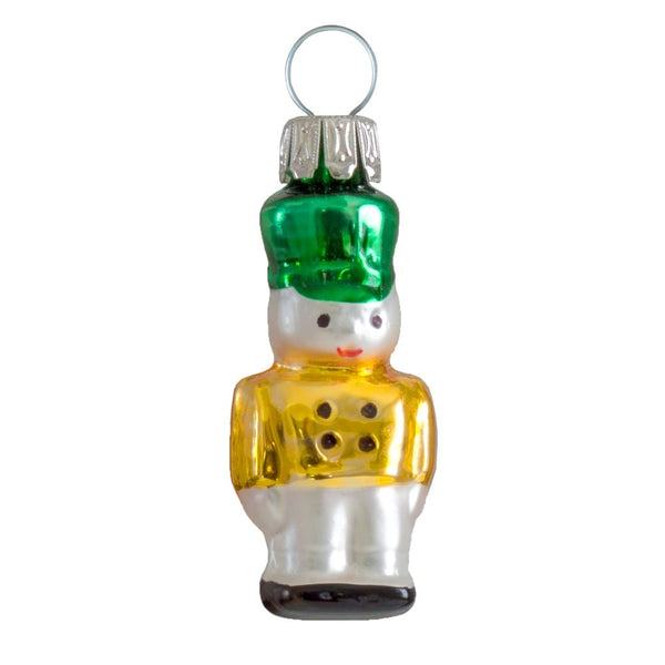 Mini Nutcracker Ornament, gold by Glas Bartholmes