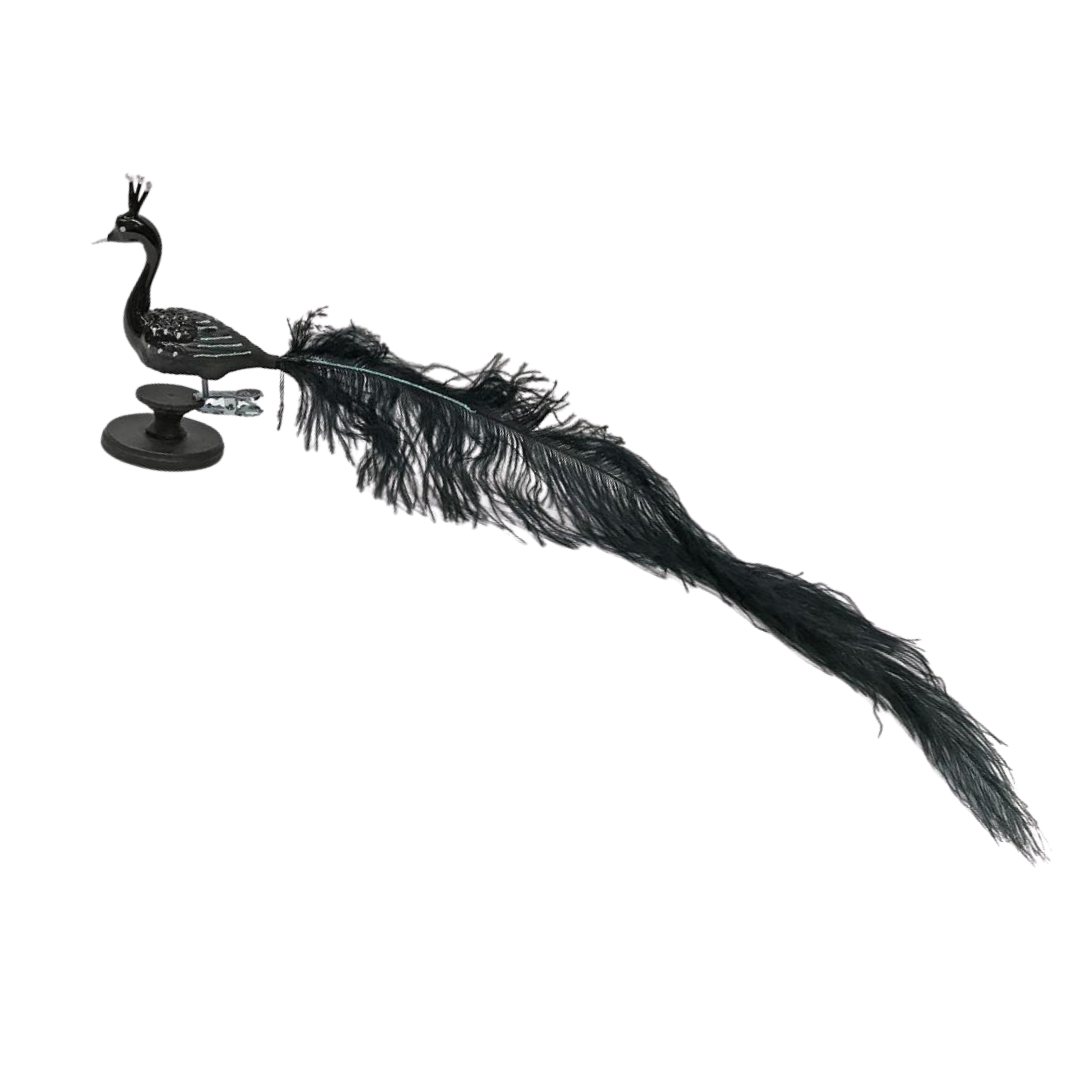 Black Swan Ornament by Glas Bartholmes