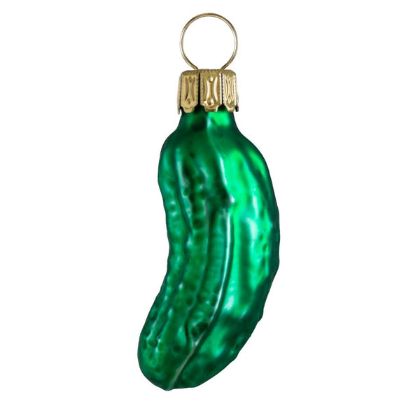 Christmas Pickle, small, matte by Glas Bartholmes