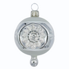 Double small Reflector with Holly Ornament by Glas Bartholmes