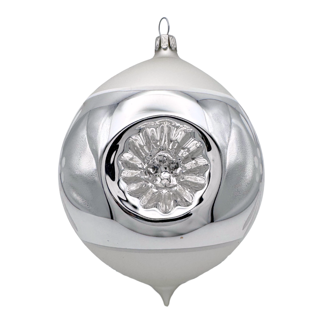 Ball with Holly, 3 Reflector Ornament by Glas Bartholmes