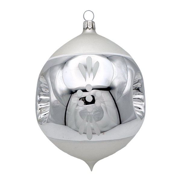 Ball with Holly, 3 Reflector Ornament by Glas Bartholmes