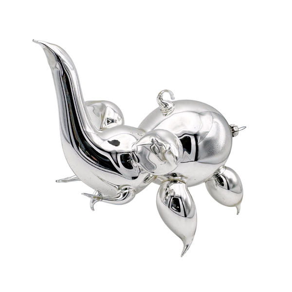 Silver Bubble Elephant Ornament by Nostalgie-Christbaumschmuck UG