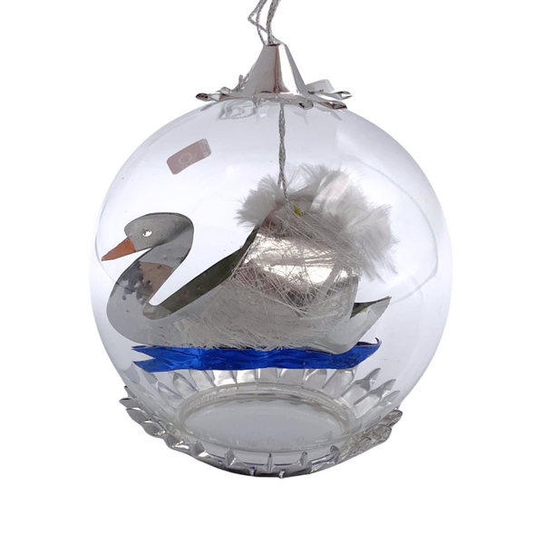 12 Days of Christmas by Resl Lenz, Seven Swans a-Swimming Foil Ornament