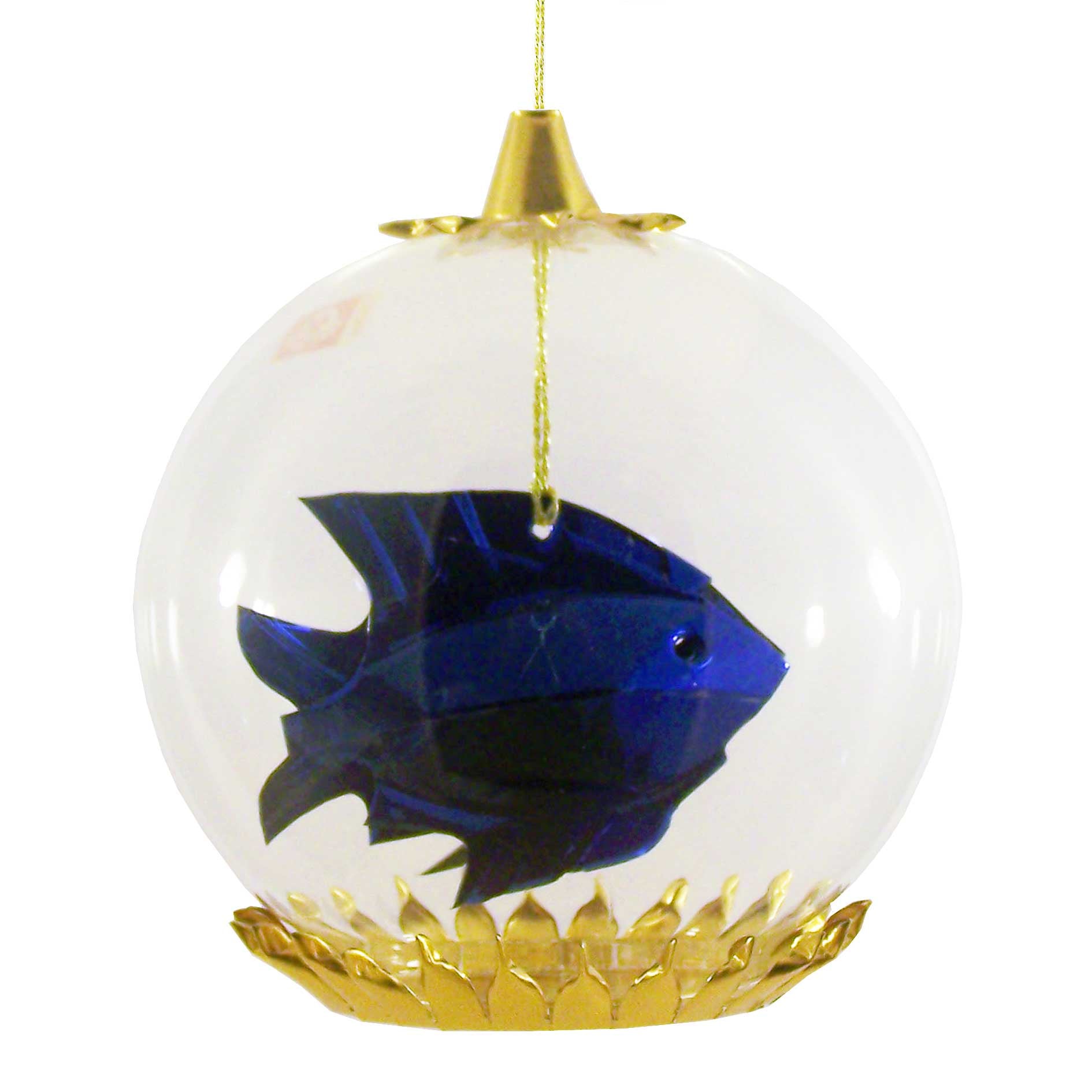 Fish Foil Ornament, blue by Resl Lenz