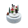 Children with Snowman Music Box