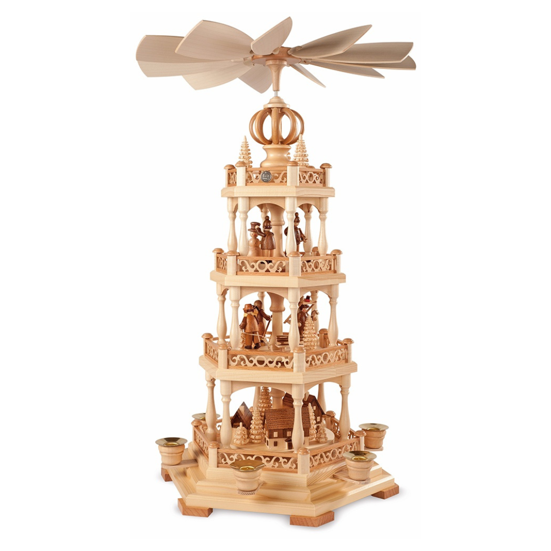 Erzgebirge Figures, Three Tier Pyramid by Mueller GmbH