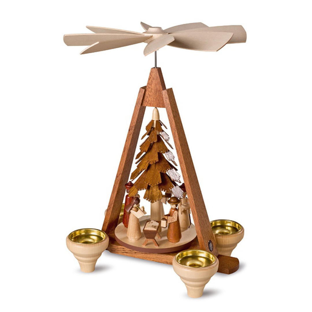 Nativity Under Pointed Frame, One Tier Pyramid by Muller GmbH