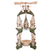 Branch and Tree Frame with Santa and Children, Tea Light Pyramid by Harald Kreissl