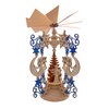 Winter Crystal with Angel and Moon Frame with Musical Angels, Table Pyramid by Harald Kreissl