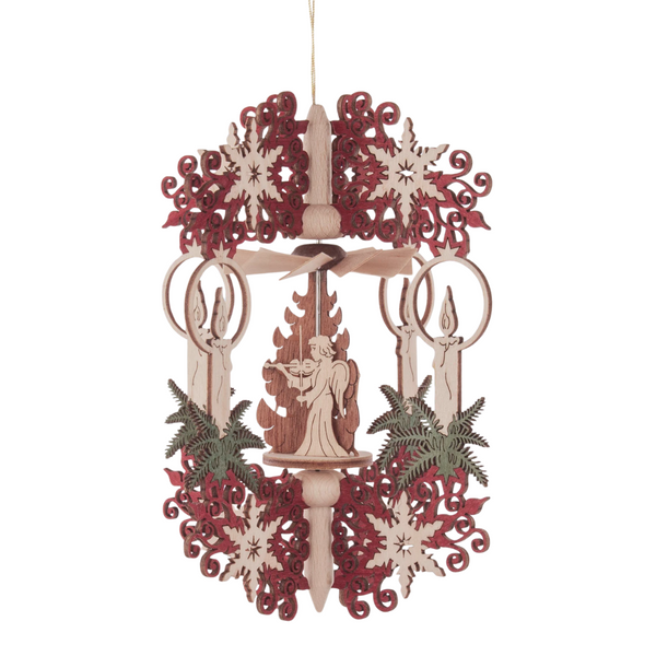 Crystal Candle Angel  Hanging Pyramid by Harald Kreissl