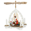 Santa with Presents Pyramid, white by Richard Glasser GmbH