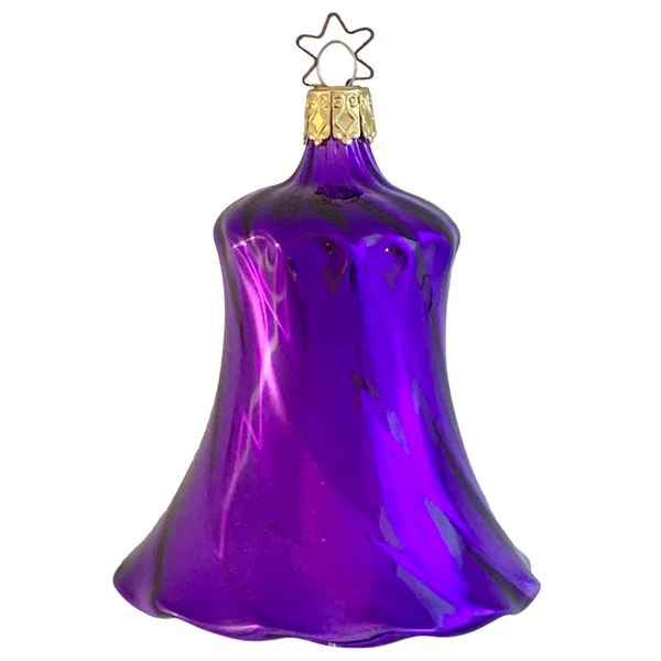 Mercury Glass Bell, shiny by Inge Glas of Germany