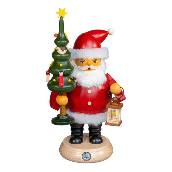 Santa Claus with Tree, Incense Smoker by Mueller GmbH