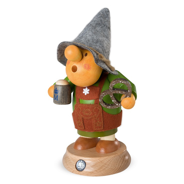 Muellerchen Bavarian Man in Felt Hat Incense Smoker by Mueller GmbH
