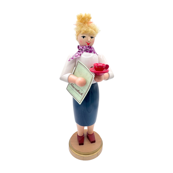 Frau Teacher Incense Smoker, blonde by Eva Beyer
