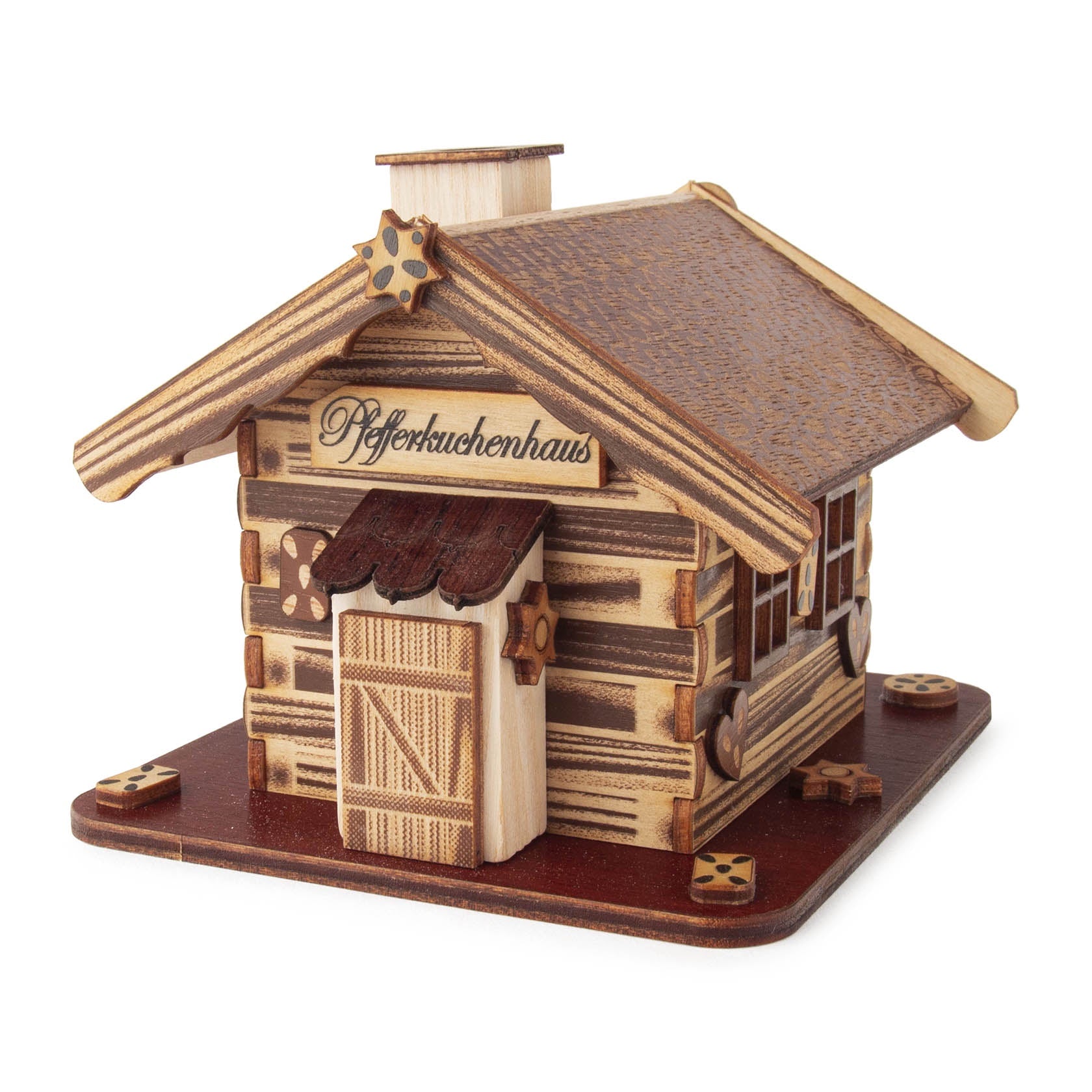 Wooden smoker house, gingerbread