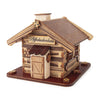 Wooden smoker house, gingerbread