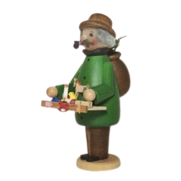 Toy Trader in Green Coat Smoker by Kuhnert GmbH