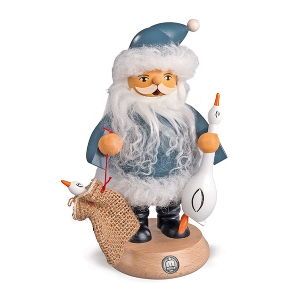 Nordic Santa with Goose, Incense Smoker by Mueller GmbH