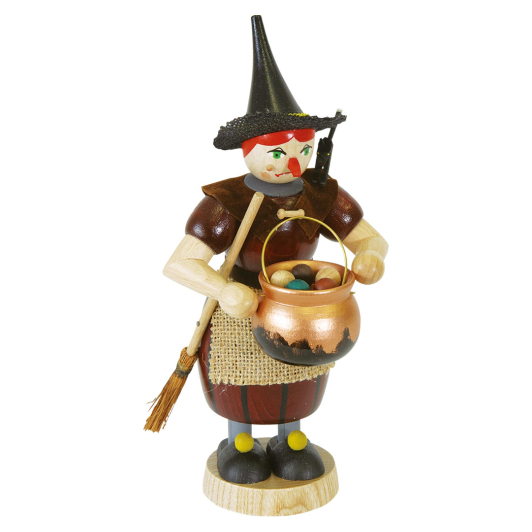 Witch with Cauldron, Incense Smoker by Glasser