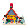 Smoking House Snowman by Graupner Holzminiaturen