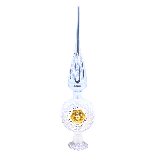 Sheer Brilliance Tree Topper, blue by Inge Glas of Germany