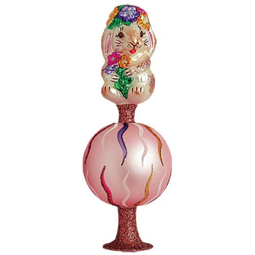 Easter Delight Tree Topper, pink by Inge Glas of Germany