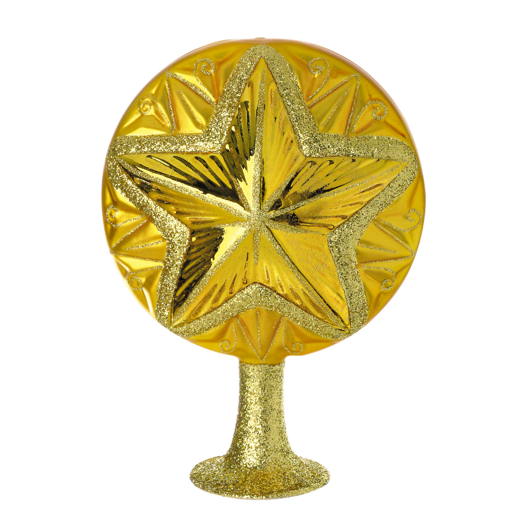 Grandest Golden Star Tree Topper by Inge Glas of Germany
