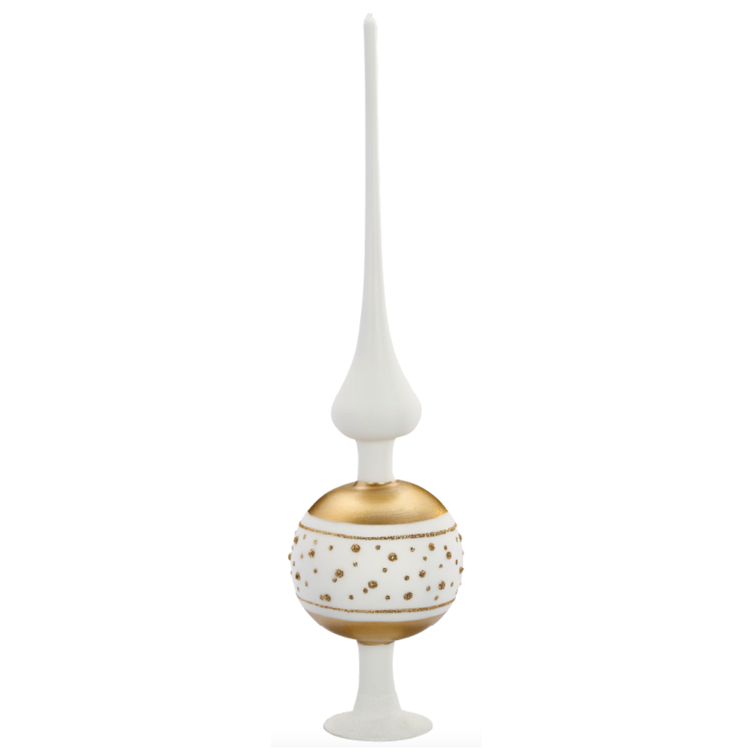 Snowcap Naturally Elegant Tree topper by Inge Glas of Germany