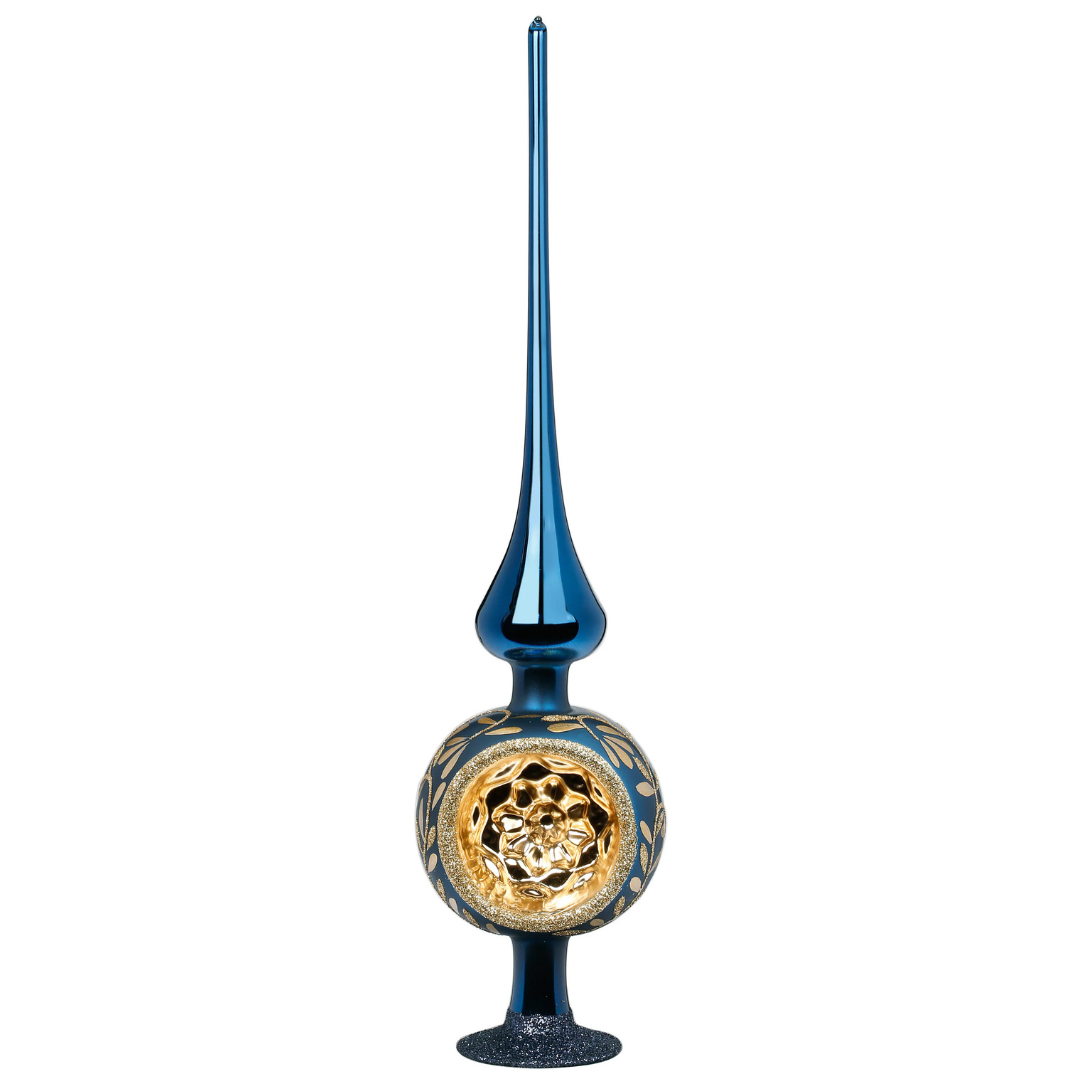 Vintage Lightness Tree Topper, ocean blue, 13