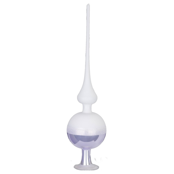 Twin Delicate Violet Pearl Finial by Inge Glas of Germany