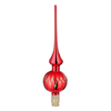 Festive Joy Tree Topper, red shiny, 11.9" by Inge Glas of Germany