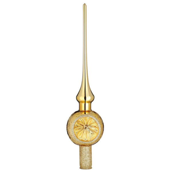 Sparkling Sky Tree Topper, 11.9", inkagold shiny by Inge Glas of Germany