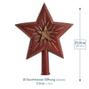 Binary Star Tree Topper in Red by Marolin Manufaktur