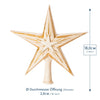 Small Binary Star Tree Topper in Antique White by Marolin Manufaktur