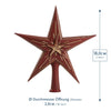 Small Binary Star Tree Topper in Red by Marolin Manufaktur