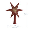 Tree Topper "Little Star" red and gold by Marolin Manufaktur