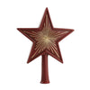 Tree Topper "Big Star" red and gold by Marolin Manufaktur