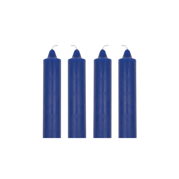 Advent Candle, Blue, 20mm 4 pack by EWA Kerzen