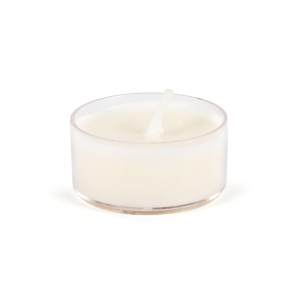 Tealight Candles, White, 12 pack in Clear Cups by EWA Kerzen